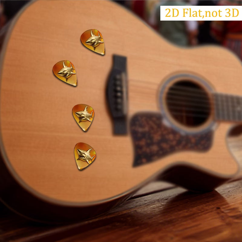 Golden Shark Guitar Pick