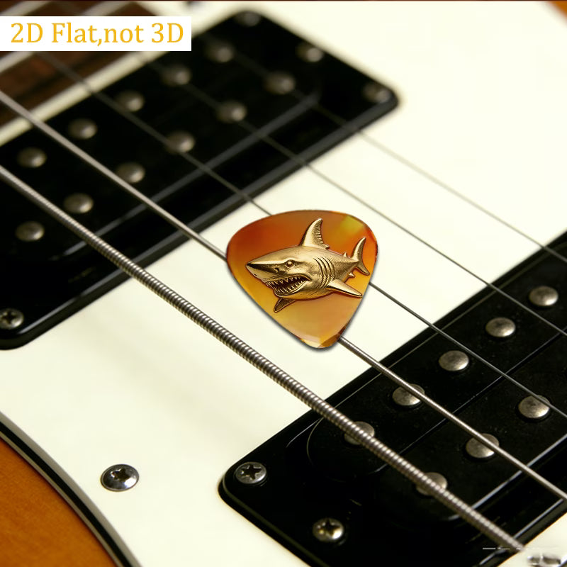 Golden Shark Guitar Pick