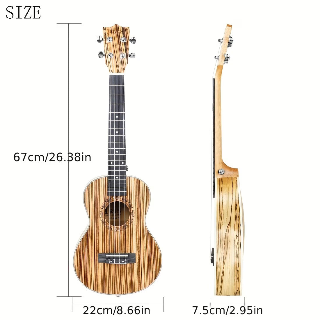 Zebrawood Ukulele Set