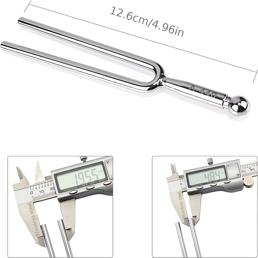440Hz Tuning Fork for Guitar, Violin & Ukulele – Stainless Steel Pitch Tuner