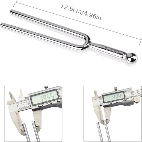 440Hz Tuning Fork for Guitar, Violin & Ukulele – Stainless Steel Pitch Tuner