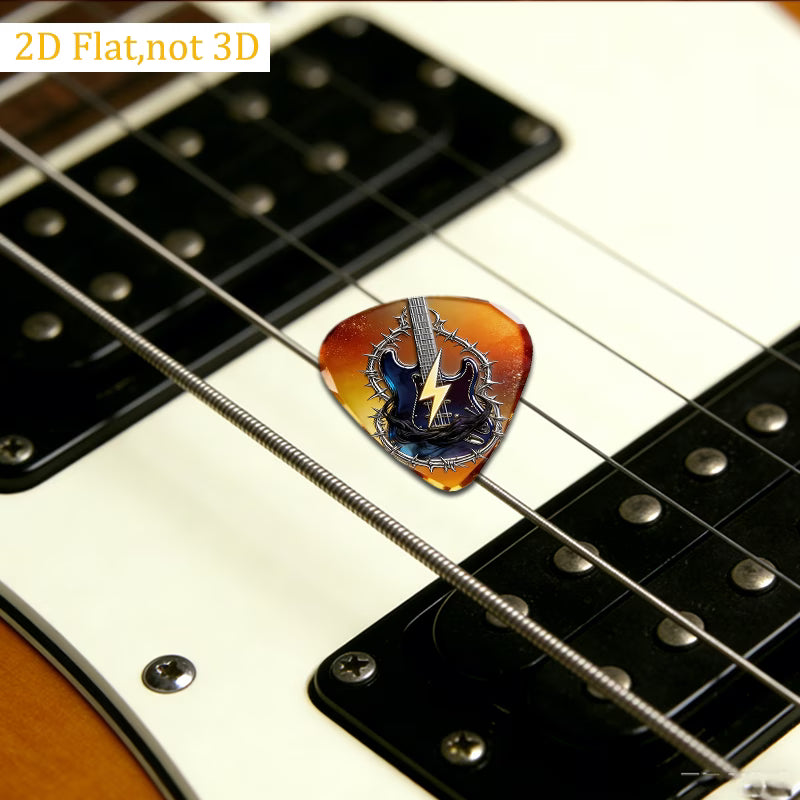 Electric Barbed Wire Guitar Picks Set