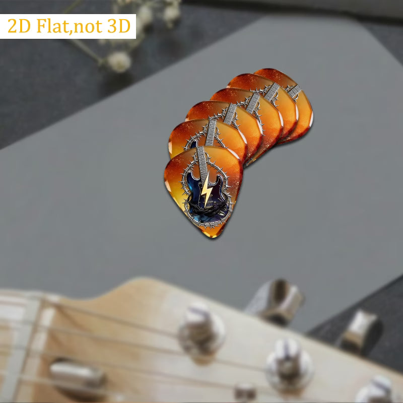 Electric Barbed Wire Guitar Picks Set