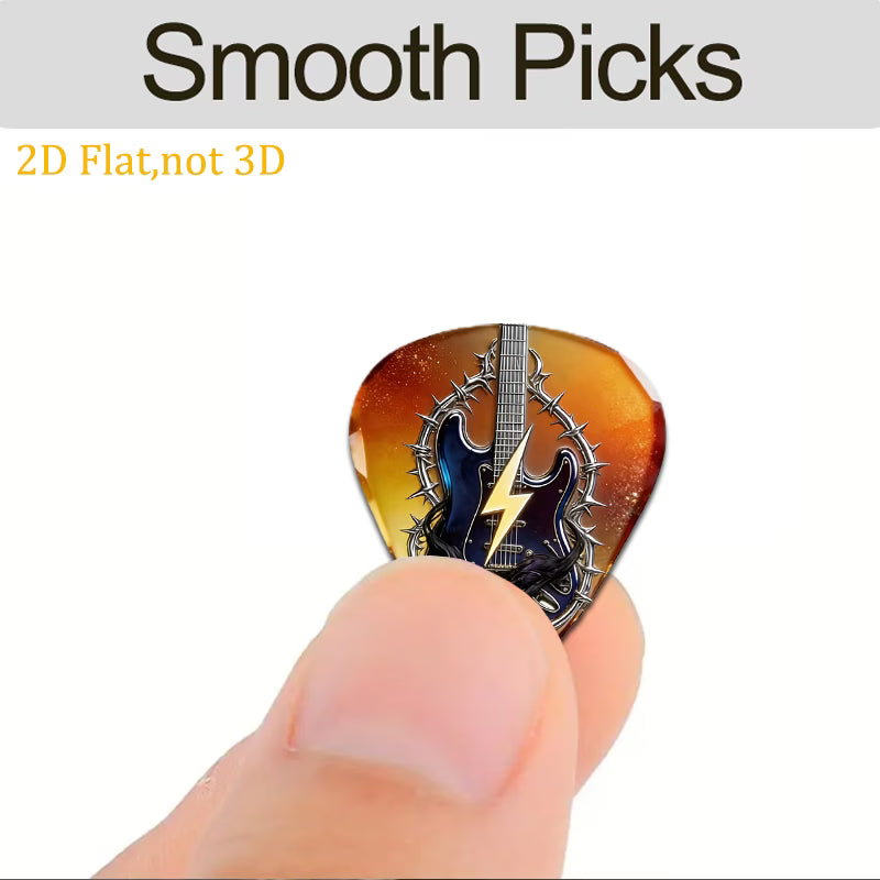 Electric Barbed Wire Guitar Picks Set