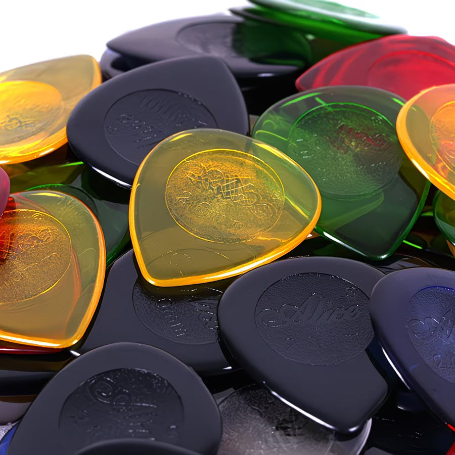 30-Piece Guitar Pick Set with Storage Box – Mixed Thickness Picks for Guitar Players