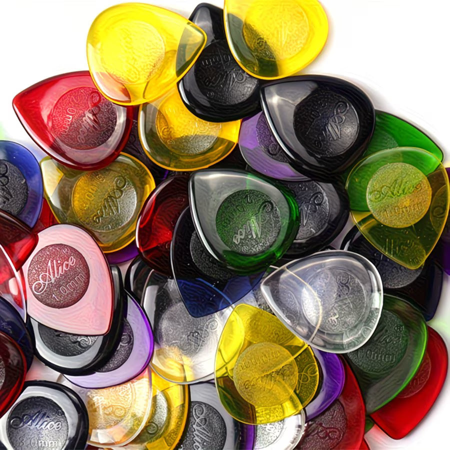 30-Piece Guitar Pick Set with Storage Box – Mixed Thickness Picks for Guitar Players